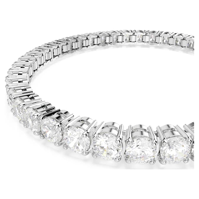 Official Swarovski model photo showing the Matrix Tennis Bracelet on the wrist